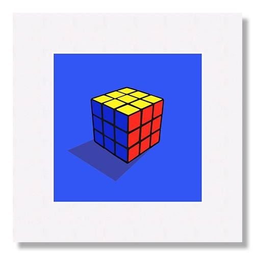 Rubiks cube blue
