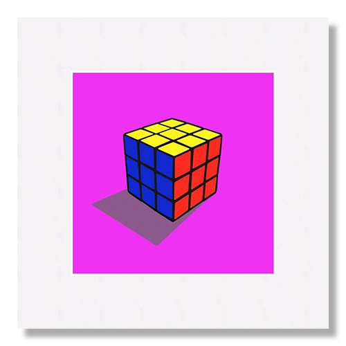 Rubiks cube pink