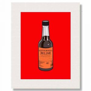Henderson Relish Red background