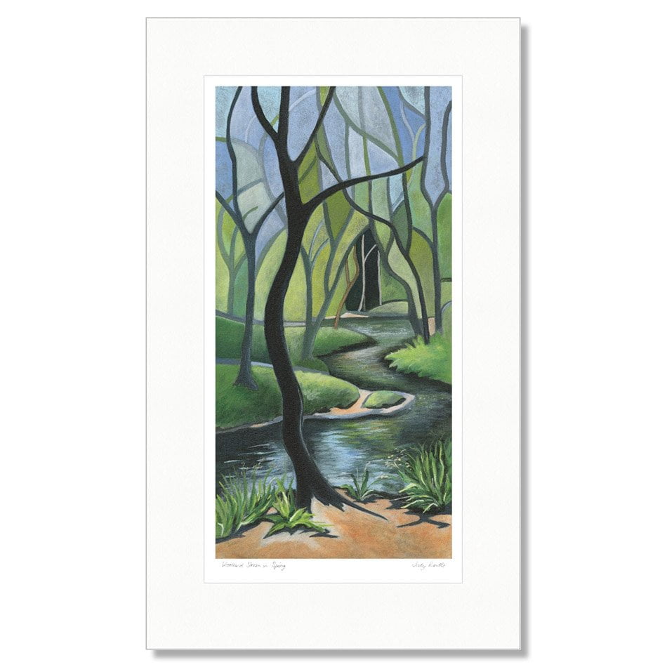 Woodland Stream in Spring by Judy randle