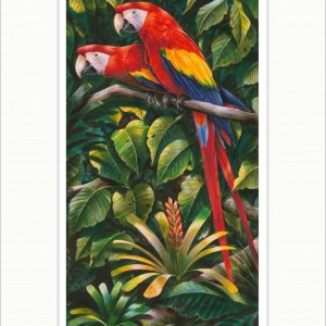 A colourful pair A colourful pair art print