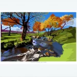 Padley Gorge - Autumn art print